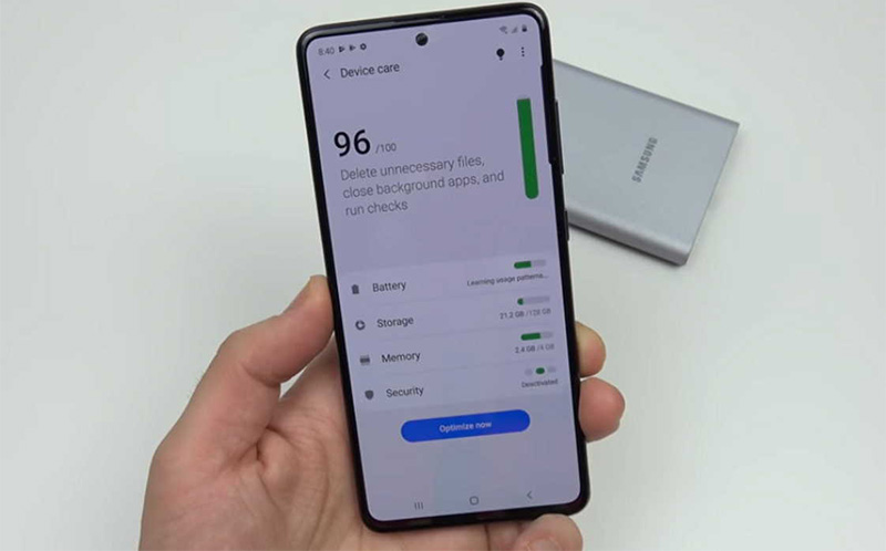 Giao diện chỉnh chế độ tiết kiệm pin